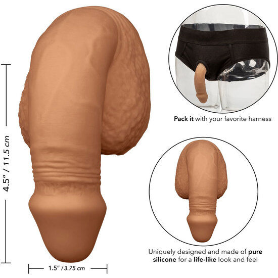 CALEXOTICS - SILIKON PACKING PENIS 12,75 CM KARAMELL