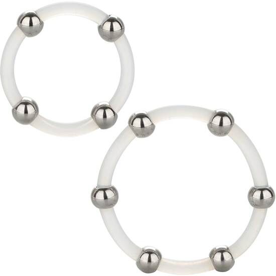 Calexotics – Stahlperlen-Silikonring Set