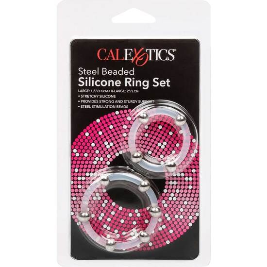 Calexotics – Stahlperlen-Silikonring Set
