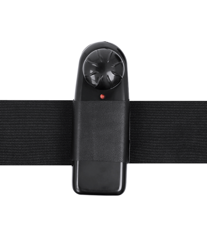 Anziehungsgeschirr – Willian Hollow Rnes mit Vibrator 17 cm – O – 4,5 cm