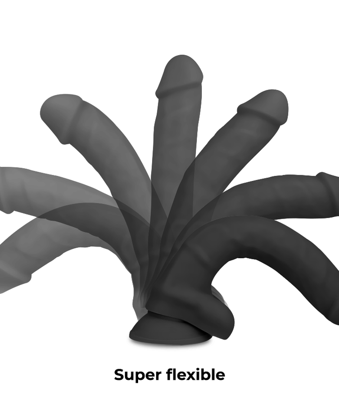 Pleasurements – Cock Miller – Dual Density Gelenkiger Dildo Schwarz 24 cm