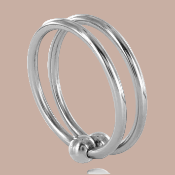 Metal Hard – Dubbele Glans Ring 28mm
