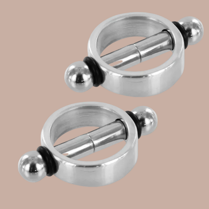 Metal Hard – Magnetic Nipple Clamps – Pair