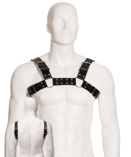 Leather Body – Schwarzes Bulldog-Geschirr Leather Body – Schwarzes Bulldog-Geschirr
