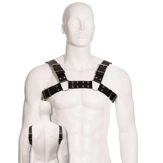 Leather Body – Black Bull Dog Harness