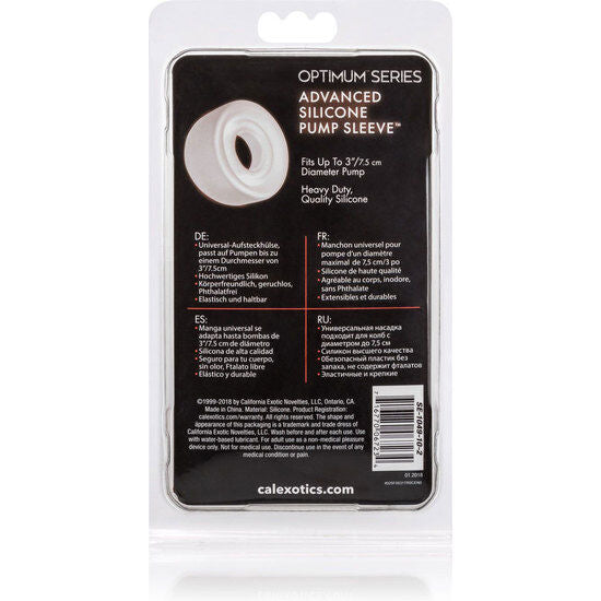 Calexotics – Adv Silicone Pump Sleeve Transparent