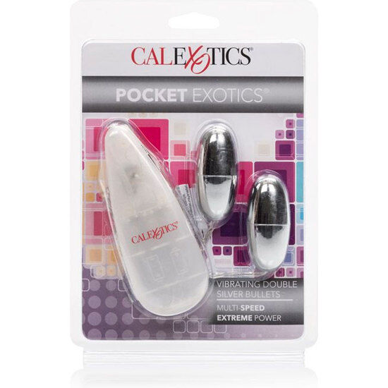 Calexotics – Vibrating Bullets Silver Duo