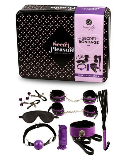 Secretplay – Bdsm Set 8pcs Purble /black Secretplay – Bdsm Set 8pcs Purble /black