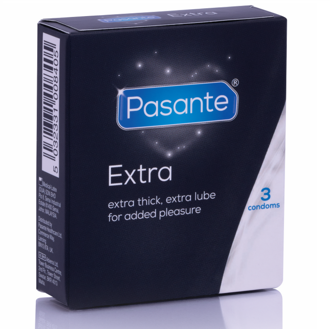 Pasante – Extra Kondom Extra Dick 3 Stück