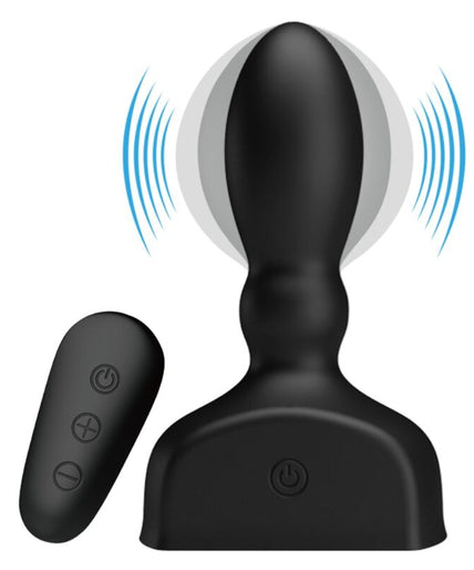 Mr Play – Schwarzer aufblasbarer Analplug mit Fernbedienung Mr Play – Schwarzer aufblasbarer Analplug mit Fernbedienung