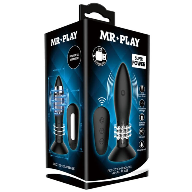 Mr Play – Plug with Black Rotating Balls Remote Control