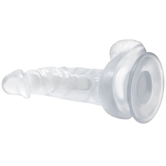 Baile – Realistische dildo met zuignap en testikels 16,7 cm transparant