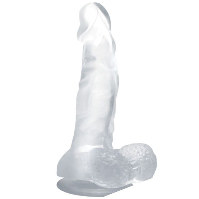 Baile – Realistische dildo met zuignap en testikels 16,7 cm transparant