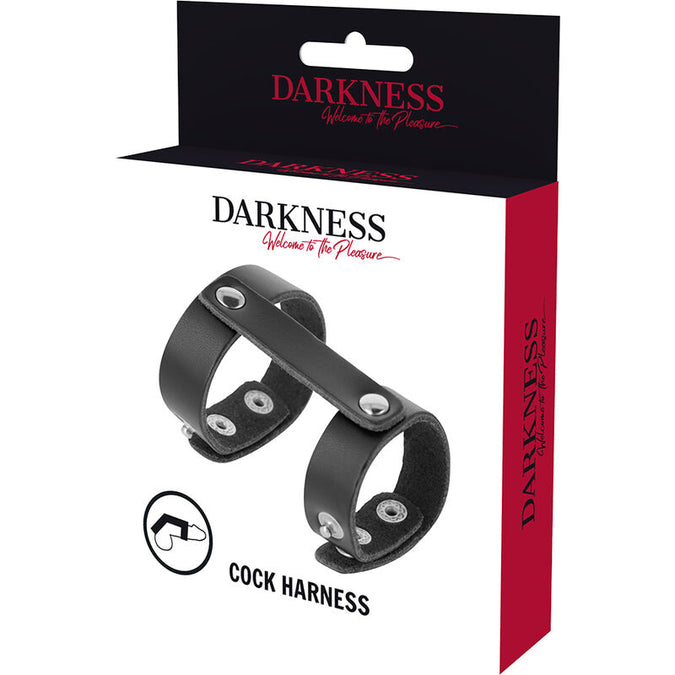 Darkness – Leder verstellbarer Penis- und Hodengürtel