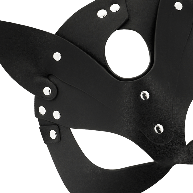 Coquette Chic Desire – Vegane Leder Maske mit Bunny Ohren