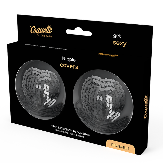 Coquette Chic Desire – Brustwarzenabdeckungen Schwarz