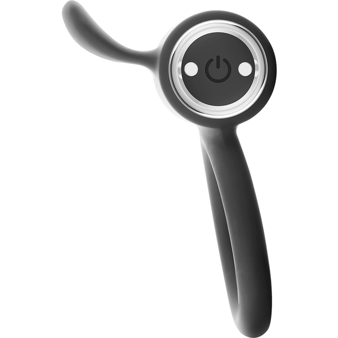 Zwart&zilver – Cameron Oplaadbare Ring Zilver