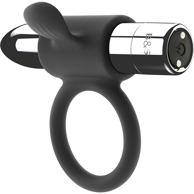 Zwart&zilver – Cameron Oplaadbare Ring Zilver