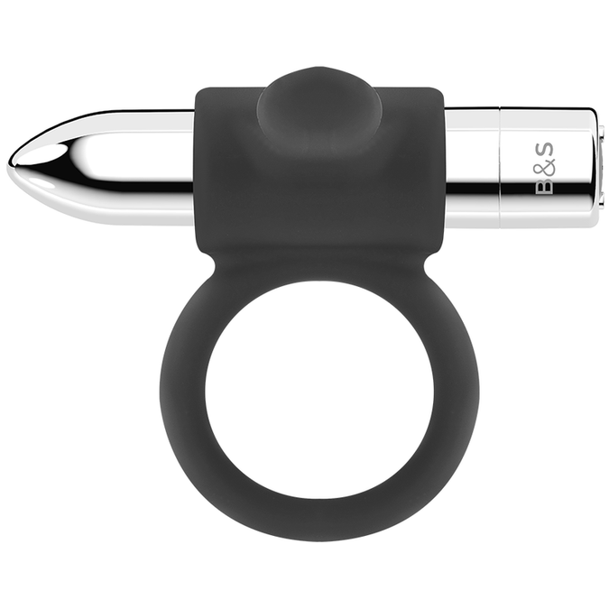 Zwart&zilver – Cameron Oplaadbare Ring Zilver