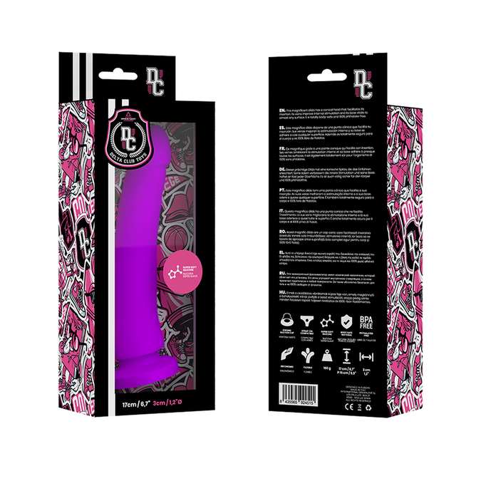 Pleasurements – Delta Club – G-Spot Dildo Medisch Siliconen 17 Cm Ø 3 Cm | Lila