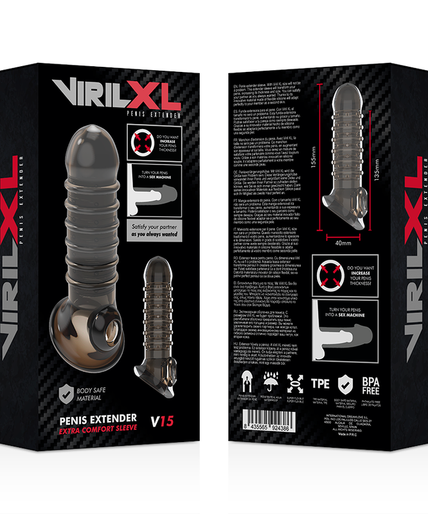 Virilxl – Penis Extension And Sheath V15 Black Virilxl – Penis Extension And Sheath V15 Black
