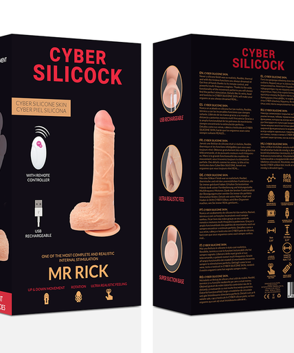 Cyber Silicock – Fernbedienung Realistischer Mr Rick 20,9 cm -Ø- 4 cm Cyber Silicock – Fernbedienung Realistischer Mr Rick 20,9 cm -Ø- 4 cm