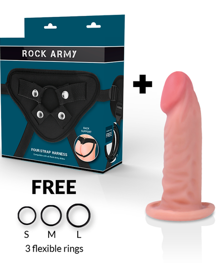 Rockarmy – Harness + Dual Density Tiger Realistic Dildo 14 Cm – O – 4.46 Cm Rockarmy – Harness + Dual Density Tiger Realistic Dildo 14 Cm – O – 4.46 Cm