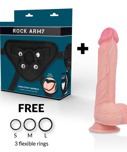 Rockarmy – Harness + Liquid Silicone Core Spitfire Realistic 21 Cm – O – 4.62 Cm Rockarmy – Harness + Liquid Silicone Core Spitfire Realistic 21 Cm – O – 4.62 Cm