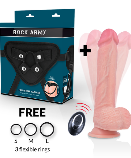 Rockarmy – Harness + Liquid Silicone Vibrator Core Apache Remote Control 20.5 Cm – O – 4.62 Cm Rockarmy – Harness + Liquid Silicone Vibrator Core Apache Remote Control 20.5 Cm – O – 4.62 Cm
