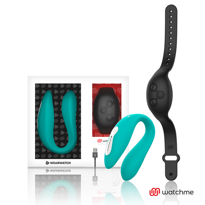 Wearwatch – Dual-Technologie Vibrator Watchme Aquamarin / Jet