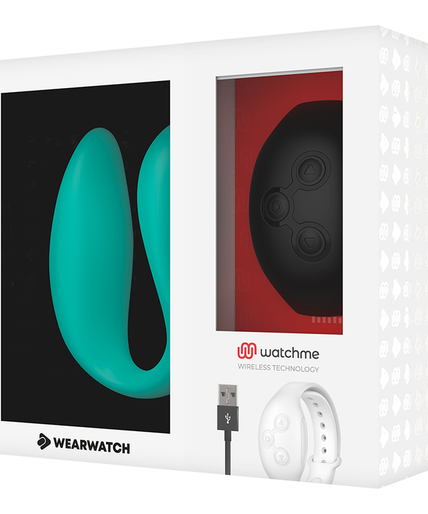 Wearwatch – Dual-Technologie Vibrator Watchme Aquamarin / Jet Wearwatch – Dual-Technologie Vibrator Watchme Aquamarin / Jet