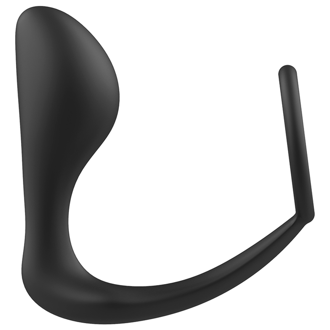 Addicted Toys – Vibrierender Analplug mit Silikon Penisring – Schwarz