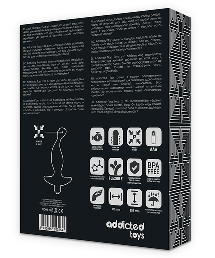 Addicted Toys – Anal Massager mit Vibration Modell 1 – Schwarz Addicted Toys – Anal Massager mit Vibration Modell 1 – Schwarz