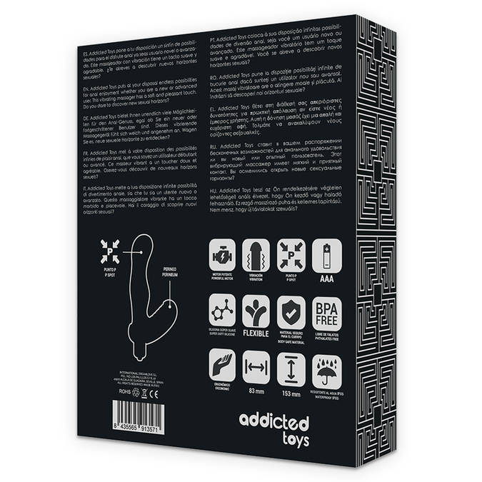 Addicted Toys – P – Spot Vibe Silicone Prostate Anal Stimulator