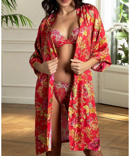 Lise Charmel – Foret Rubis Soft Gepolsterter BH Rubinrot - 60 % Rabatt! Lise Charmel Soft padded Bra Foret Rubis (Beautiful ruby red) - Pleasurements