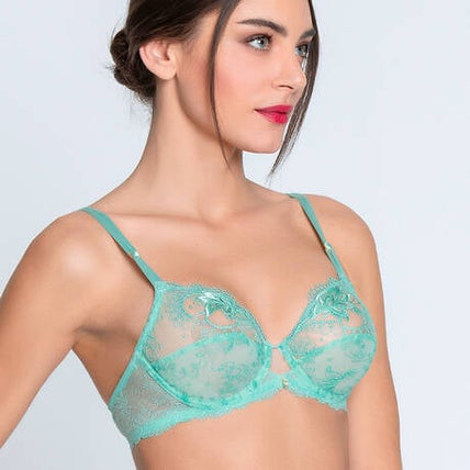 Lise Charmel – Princesse Iris Bügel-BH Aqua - 60 % Rabatt! Lise Charmel Wired Bra Princesse Iris in Aqua - Pleasurements