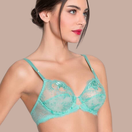 Lise Charmel – Princesse Iris Bügel-BH Aqua - 60 % Rabatt! Lise Charmel Wired Bra Princesse Iris in Aqua - Pleasurements