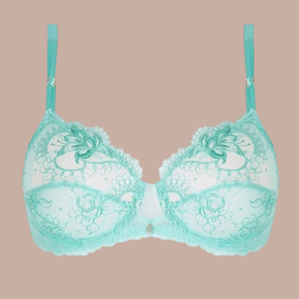 Lise Charmel – Princesse Iris Bügel-BH Aqua - 60 % Rabatt! Lise Charmel Wired Bra Princesse Iris in Aqua - Pleasurements