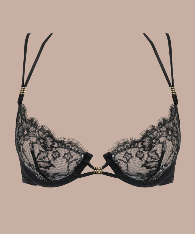 Atelier Amour – Sans Détour Half Cup Bra Black
