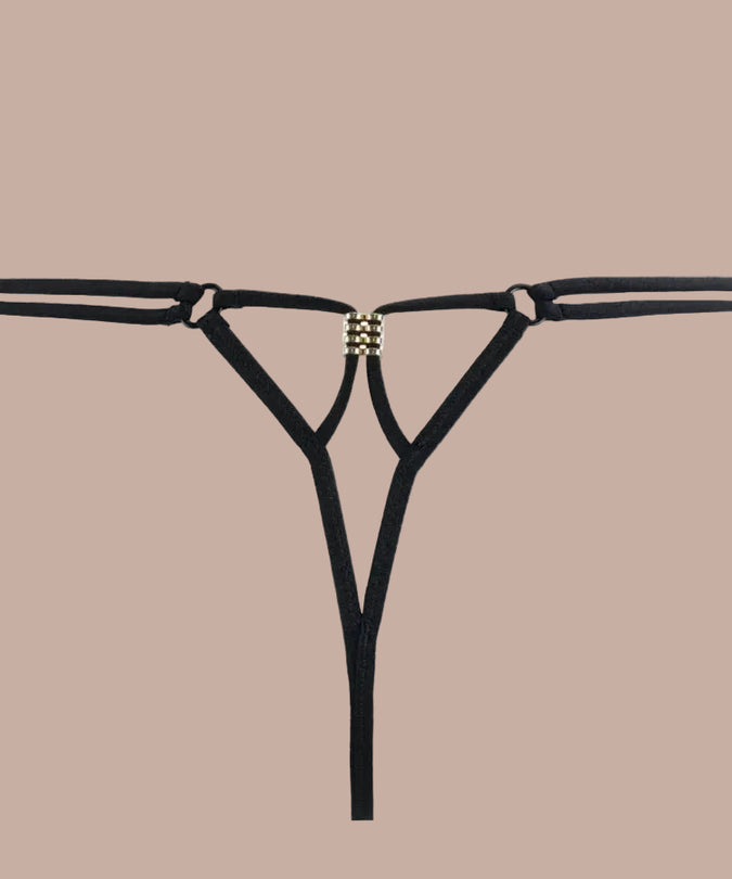 Atelier Amour – Sans Détour Thong Black