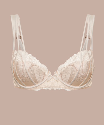 Shikkosa – Tattoo Push-Up-BH Elfenbein Weiß - 60% Rabatt! Shikkosa Tattoo Push Up Bra in Ivory White - Pleasurements