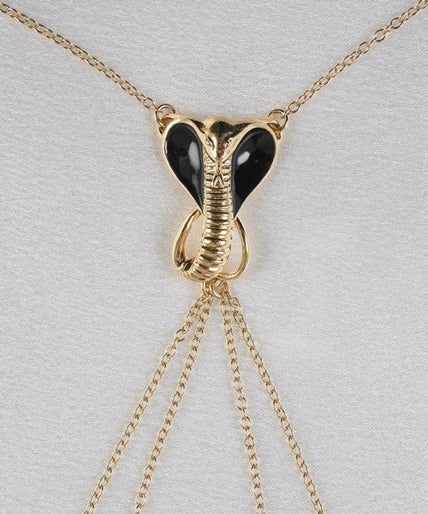 Sylvie Monthulé Brust Heilige Kobra Halskette Design Gold Sylvie Monthulé Breast Sacred Cobra Necklace Design Gold - Pleasurements