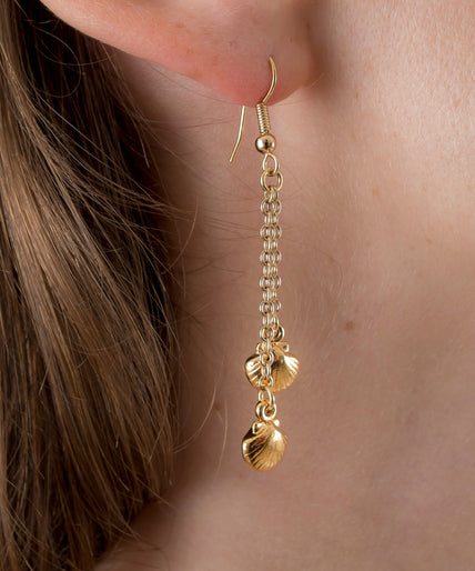 Sylvie Monthulé Dual Shells Design Ohrringe Gold Sylvie Monthulé Dual Shells Design Earrings Gold - Pleasurements