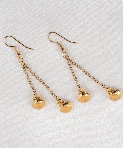 Sylvie Monthulé Dual Shells Design Ohrringe Gold Sylvie Monthulé Dual Shells Design Earrings Gold - Pleasurements