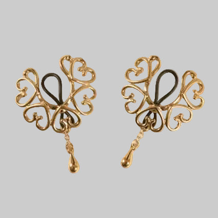 Sylvie Monthulé Schmuck Brust Fallen Tropfen Gold Sylvie Monthulé Jewelry Breasts Traps Drops Gold - Pleasurements