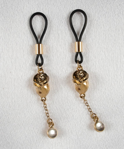 Sylvie Monthulé Love Roses Brustwarzen-Design Gold Sylvie Monthulé Love Roses Nipple Design Gold - Pleasurements