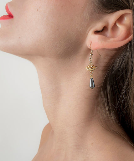Sylvie Monthulé – Lovely Kisses Design Earrings Gold Sylvie Monthulé Lovely Kisses Design Earrings Gold - Pleasurements