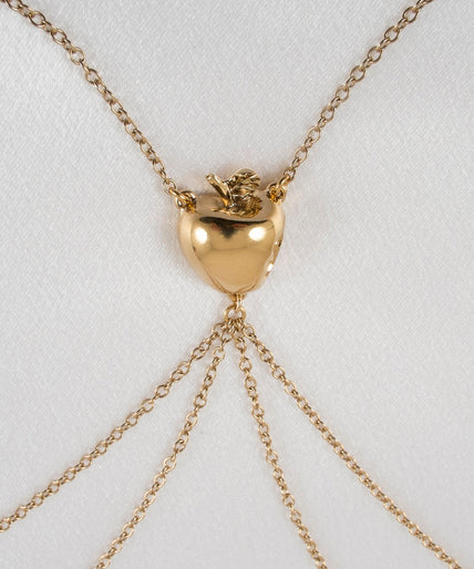 Sylvie Monthulé Halskette Zerbissener Apfel Gold Sylvie Monthulé necklace crunched apple Gold - Pleasurements