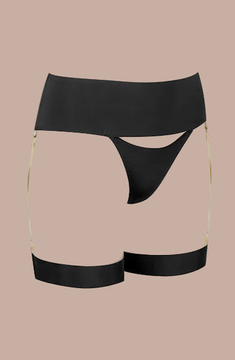 Maison Close – Tapage Nocturne Schmuck-Strumpfhalter-Tanga Schwarz Maison Close – Tapage Nocturne Schmuck-Strumpfhalter-Tanga Schwarz