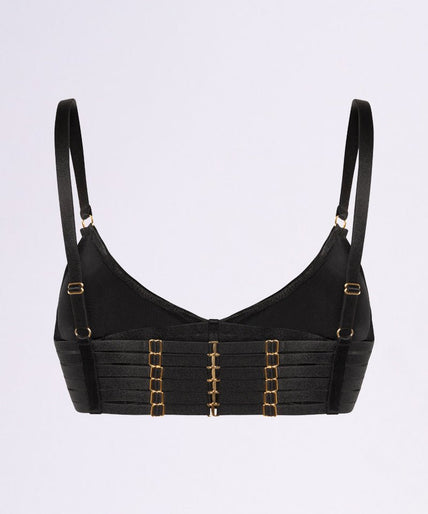 Pleasurements – Bar-Tender Balconette Bra Black - 70% Off! Pleasurements Bar - Tender Balconette Bra Black - Pleasurements